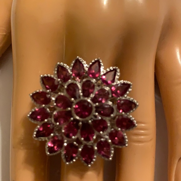 Jewelry - RHODOLITE GARNET RING, COCKTAIL, SIZE 9